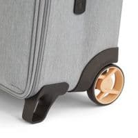 IT Luggage World’s Lightest Cabin Suitcase | 2 Wheels Lightweight Soft Case | Grey Carry On Bag