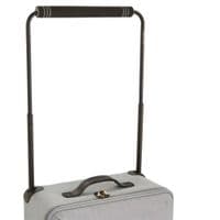 IT Luggage World’s Lightest Cabin Suitcase | 2 Wheels Lightweight Soft Case | Grey Carry On Bag