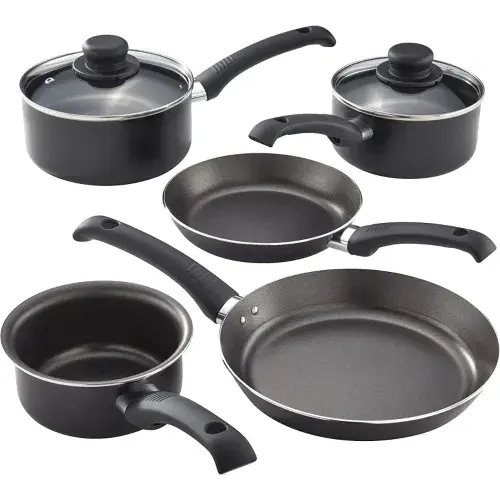 Judge Everyday JDAYB1B Set of Pans  5-Piece Set 14cm Milk Pan, 16cm 18cm Saucepans, 20cm 24cm Frying