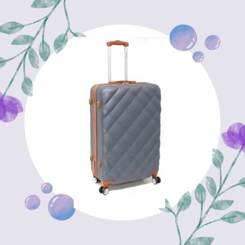 Medium Hard Shell ABS Suitcase 4 Wheel Travel Luggage Trolley Lightweight Case