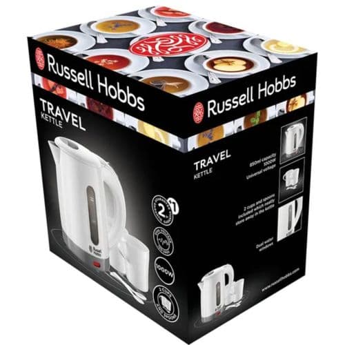 Russell Hobbs 23840 0.85L Plastic Travel Kettle - White