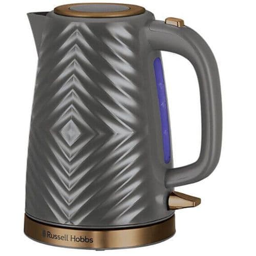 Russell Hobbs Groove Electric 1.7L Cordless  Grey Kettle
