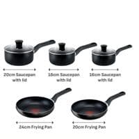 Non-Stick Cookware Set with Thermo-Spot | Gas & Electric Hob Safe