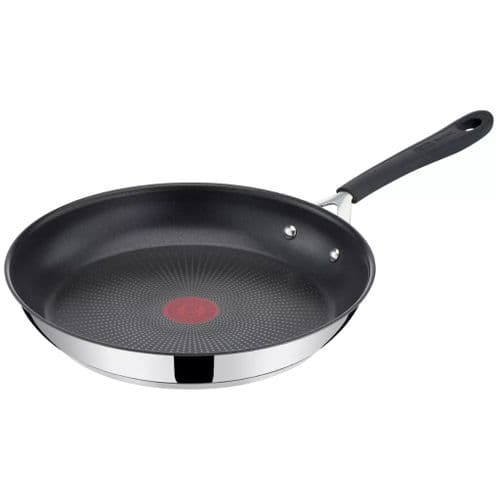 Tefal Jamie Oliver Stainless Steel Frying Pan – Durable Non-Stick Pan with Thermo-Signal