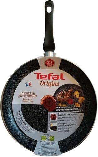 Tefal Origins Speckled Frying Pan for All Heat Sources excluding Induction, Aluminium, 30 cm