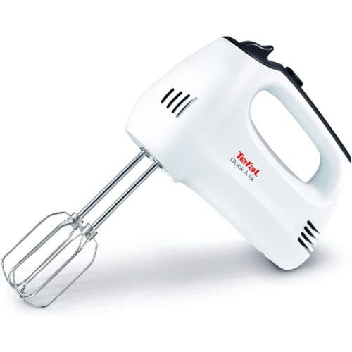 Tefal Quick Mix HT310140 Hand Mixer-White, 300 W