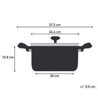 Shop Tefal titanium force 24cm non stick stew pot with lid