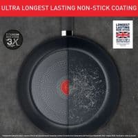 Shop Tefal titanium force 24cm non stick stew pot with lid