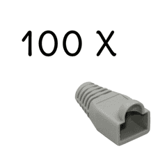 100X RJ45-BOOT Grey