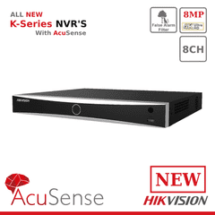 12MP DS-7608NXI-K2/8P AcuSense Series NVR 8 Channel NVR (Offer)