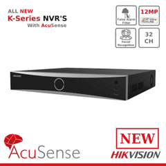 12MP DS-7732NXI-K4/16P 32 Channel 4 SATA AcuSense Facial Recognition NVR