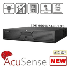 12MP Hikvision 64CH DeepinMind 4K NVR iDS-9664NXI-I8/X(C) Non-PoE