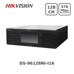 12MP Hikvision DS-96128NI-I16/ 128 Channel Network Video Recorder 576Mbps Bandwidth