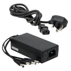 12V 5A POWER SUPPLY UNIT 4 WAY SPLITTER ADAPTOR (PSU-4W-5AMP)