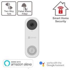 2MP DB1C Wi-Fi VIdeo Doorbell Two Way Audio, Human Detection Wireless + Optional Chime