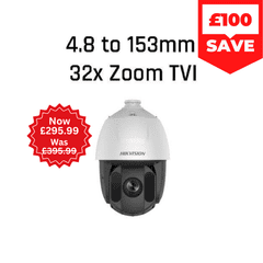 2MP DS-2AE5232TI-A Hikvision HD-TVI 32x Zoom PTZ Camera, 150m Smart IR (Offer)
