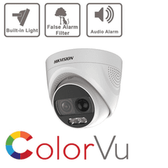 2MP DS-2CE72DFT-PIRXOF Turbo X Alarm Camera, Full Time Colour, Bulitin PIR with Siren