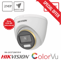 2MP Hikvision DS-2CE72DF3T-F(2.8mm) ColorVu Fixed Turret TVI Camera (Offer)