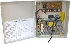 4 OUTPUT- 5amp 12v Metal Boxed CCTV Power Supply (Offer)