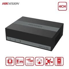 4K Hikvision iDS-E04HUHI-B eDVR Series, 8MP AcuSense 4-Channel 1U eSSD BUILD IN 1TB SSD