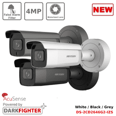 4MP DS-2CD2646G2-IZS Acusense Motorised Varifocal Bullet IP Camera