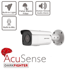 4MP DS-2CD2T46G2-ISU/SL(4mm) AcuSense Strobe Light & Audio Warning Fixed Bullet Network Camera & MIC