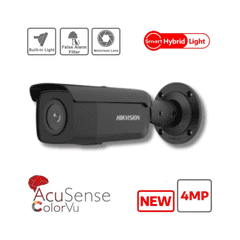 4MP Hikvision DS-2CD2647G2HT-LIZS(2.8-12mm)(eF)Black Varifocal Motorised Hybrid IR ColorVu IP Bullet