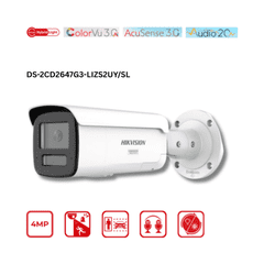 4MP Hikvision DS-2CD2647G3-LIZS2UY/SL Smart Hybrid w/ ColorVu Motorized Varifocal Bullet IP Camera