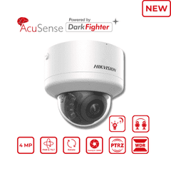 4MP Hikvision DS-2CD2746G2H-IPTRZS2U/SL(2.8-12mm) Motorised Varifocal AcuSense PTRZ Dome IP Camera
