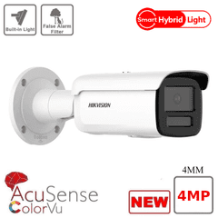 4MP Hikvision DS-2CD2T47G2H-LI (eF) Smart Hybrid Light with ColorVu IP Bullet Camera - 4MM - New