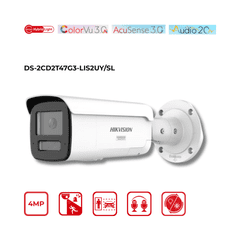 4MP Hikvision DS-2CD2T47G3-LIS2UY/SL(2.8mm) Smart Hybrid Light with ColorVu Fixed Bullet IP Camera