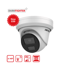 4MP Hikvision DS-2CD3346G2-ISU(2.8mm), AcuSense IP Turret Eyeball Camera, IR 40M, IP67 (Offer)