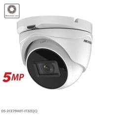 5MP DS-2CE79H0T-IT3ZE Hikvision PoC Motorised Varifocal Turret Camera WHITE/BLACK/GREY