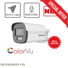 5MP Hikvision DS-2CE12KF0T-LFS(3.6mm) 3K ColorVu Audio Fixed Bullet Camera (Offer)