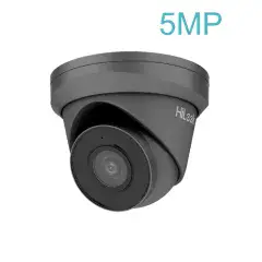 5MP IPC-T250H-MU GREY HiLook by Hikvision 5MP IP Turret with Metal Base Built In Mic & PoE - 2.8mm G