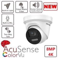 8 MP Hikvision DS-2CD2387g2-LSU/SL Colorvu Strobe Light 2 Way Talk Camera (Offer)