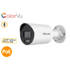 8MP 4K HiLook by Hikvision IPC-B189H-MU(2.8mm) IP ColorVu Bullet with Mic