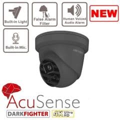 8MP DS-2CD2386G2-ISU/SL Grey AcuSense Turret Network Camera Hikvision