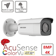 8MP DS-2CD2T87G2-L ColourVu 60M Fixed Bullet Network Camera Pro Series