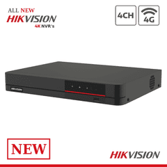 8MP DS-7604NI-K1/4P/4G Hikvision 4 Channel 4G NVR Series