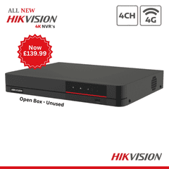 8MP DS-7604NI-K1/4P/4G Hikvision 4 Channel 4G NVR Series Clearence (Offer)