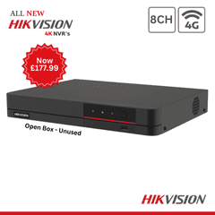 8MP DS-7608NI-K1/8P/4G Hikvision 8 Channel 4G NVR Clearance (Offer)