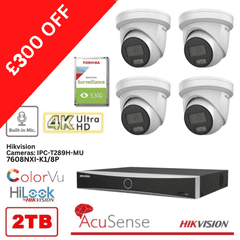 8MP Hikvision 4K ColorVu IP 7608NXI-K1/8P 8 Channel NVR 2 TB HDD - £300 OFF (Offer)