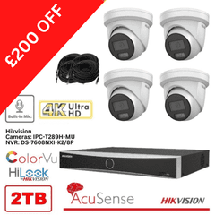 8MP Hikvision  4K ColorVu IP DS-7608NXI-K2/8P 8 Channel NVR 2 TB HDD - £200 OFF (Offer)