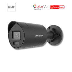 8MP Hikvision DS-2CD2087G2H-LIU/SL(4mm) ColorVu Pro Series Smart Hybrid Light Mini Bullet Cam, Black
