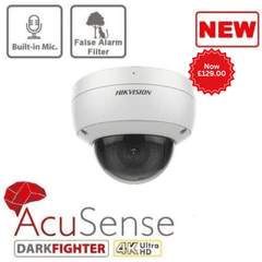 8MP Hikvision DS-2CD2186G2-ISU(2.8MM) 8MP AcuSense Fixed Dome Network Camera (Offer)