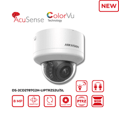8MP Hikvision DS-2CD2787G2H-LIPTRZS2U/SL(2.8-12mm) ColorVu, Smart Hybrid Light Motorised PTRZ Camera