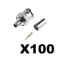BNC CRIMPS 100 QTY