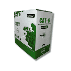 CAT6 UTP External 4 Pair Cable (Box of 305m, CCA Black)