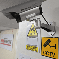 Dummy CCTV Surveillance Bullet Camera - Solar Powered